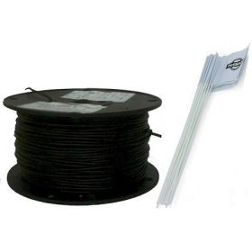 Essential Pet Heavy Duty IN Ground Fence Wire and Flag Kit 500 Feet