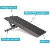 Youfun Adjustable Dog Ramp For Bed Small Dog & Large Dogs - 24 H Folding Dachshund Ramp Hardwood Pet Ramp For Couch With Platform Top Anti-Slip Surfac