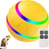 Rolling Ball for Dogs; Pet Dog Mental Stimulation Toys | Made of Natural Rubber; Active Rolling Ball for Dog Puppies and Cats; Happy; Intelligent Inte