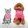 Adjustable Bandana Leather Pet Collar Triangle Scarf