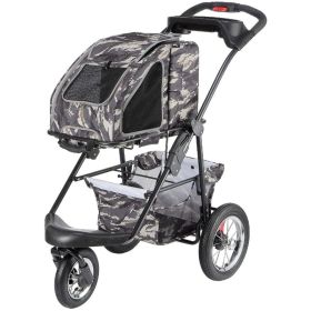 Petique 5 (Option: iN 1 Pet Stroller Travel System Army Camo  1 count)