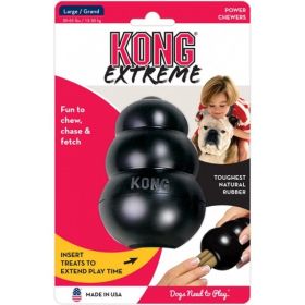 KONG Extreme KONG Dog Toy (Option: Black  Large  Dogs 3065 lbs (4" Tall x 1" Diameter))