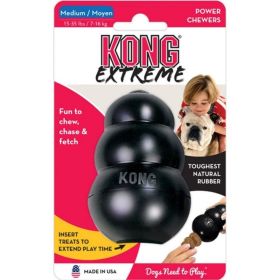 KONG Extreme KONG Dog Toy (Option: Black  Medium  Dogs 1535 lbs (3.5" Tall x 1" Diameter))