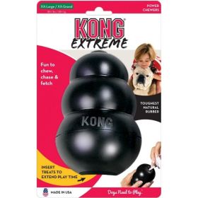 KONG Extreme KONG Dog Toy (Option: Black  XXLarge  Dogs over 85 lbs (6" Tall x 1.5" Diameter))