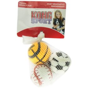 KONG Assorted Sports Balls Set (Option: Small  2" Diameter (3 Pack))