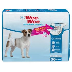 Four Paws Wee Wee Disposable Diapers (Option: Small  36 count)